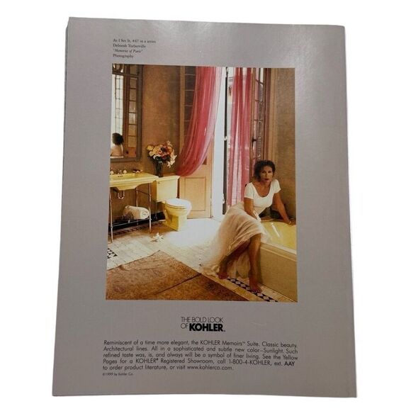 CLAUDIA SCHIFFER November 1999 ARCHITECTURAL DIGEST Magazine - Picture 5 of 7